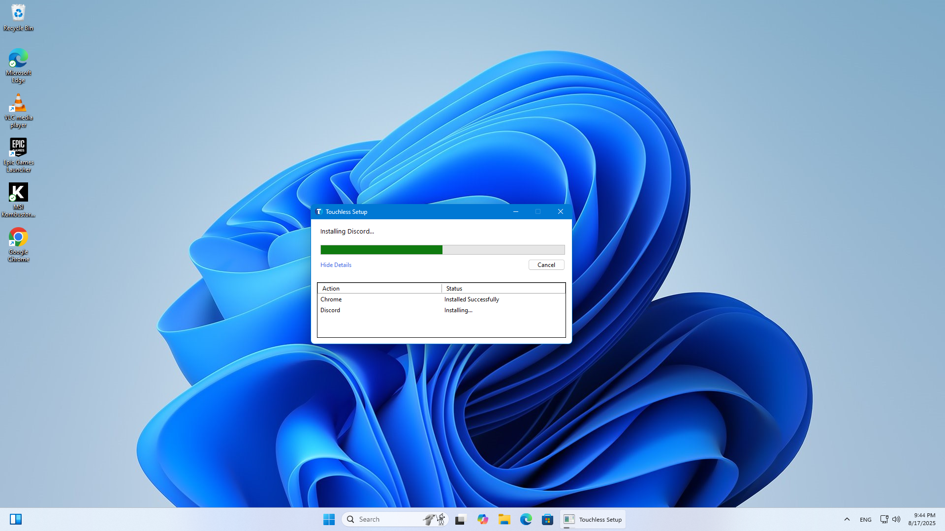 SetupForge installer interface